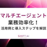 AIマルチエージェントで業務効率化！活用例と導入ステップを解説