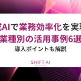 生成AIで業務効率化を実現！業種別の活用事例6選と導入ポイントを解説