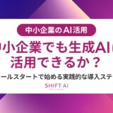 中小企業でのAI活用