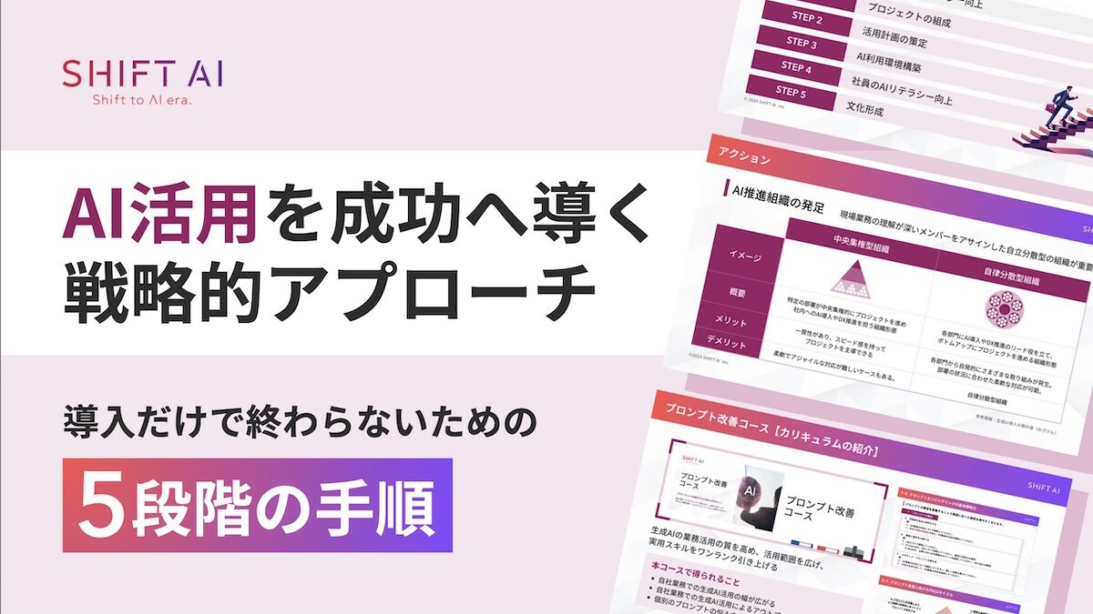 AI導入だけで終わらせない。成果を最大化する『戦略的アプローチ 5段階の手順』とは？