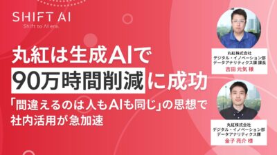 丸紅は生成AIで90万時間削減に成功『間違えるのは人もAIも同じ』の思想で社内活用が急加速
