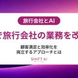 旅行会社がAI導入で業務効率化を実現する方法｜導入から運用まで完全ガイド