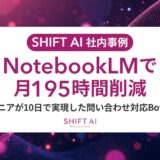 NotebookLMで月195時間削減　非エンジニアが10日で実現した問い合わせ対応Botのすべて