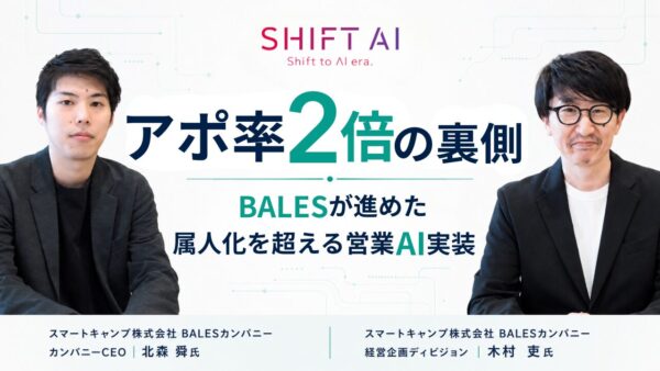 アポ率2倍の裏側|BALESが進めた属人化を超える営業AI実装